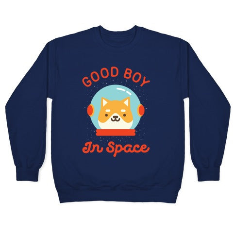 Good Boy In Space Crewneck Sweatshirt