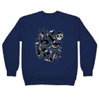 Goth Makeup Pattern Crewneck Sweatshirt