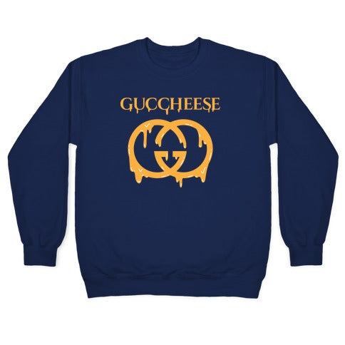 Guccheese Cheesy Gucci Parody Crewneck Sweatshirt