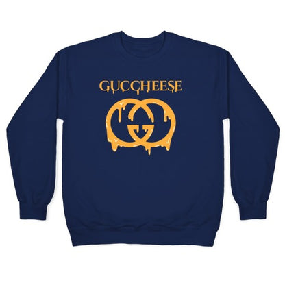 Guccheese Cheesy Gucci Parody Crewneck Sweatshirt