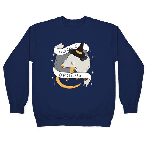 Hocus Opocus Opossum Crewneck Sweatshirt