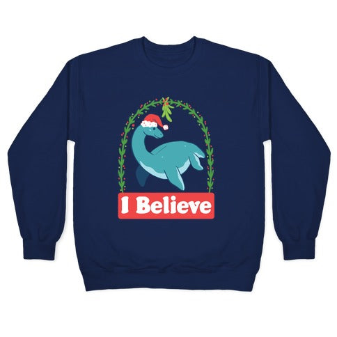 I Believe - Christmas Nessie Crewneck Sweatshirt