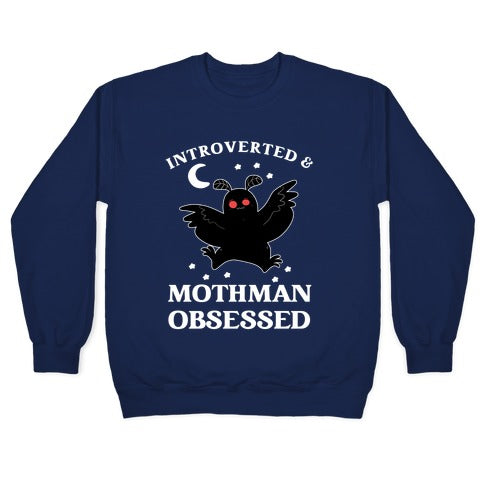 Introverted And With Mothman Crewneck Sweatshirt