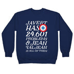 Javert Has 24,601 Problems Crewneck Sweatshirt