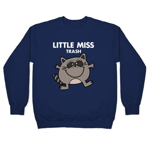 Little Miss Trash Raccoon Crewneck Sweatshirt