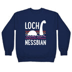 Loch Nessbian Lesbian Crewneck Sweatshirt