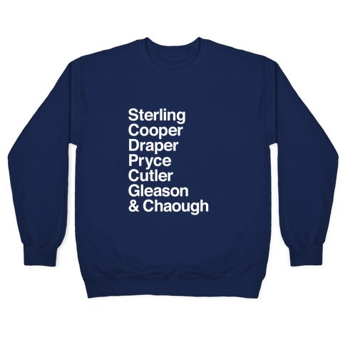 Mad Men Alphabet Crewneck Sweatshirt