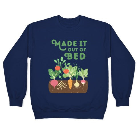 Made It Out Of Bed (vegetables) Crewneck Sweatshirt