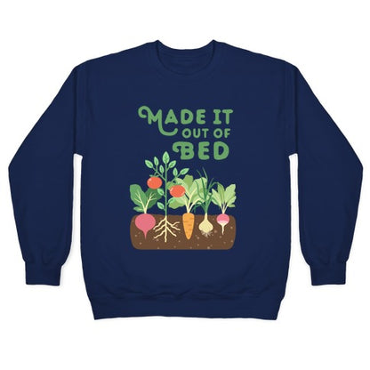 Made It Out Of Bed (vegetables) Crewneck Sweatshirt