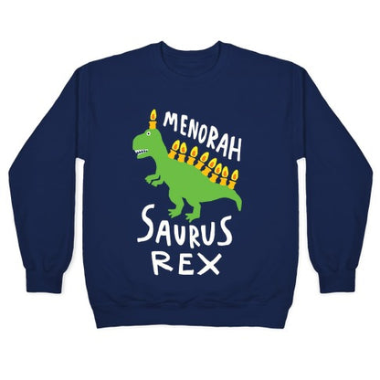 Menorah Saurus Rex Crewneck Sweatshirt