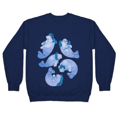 Mermaid Manatees Crewneck Sweatshirt