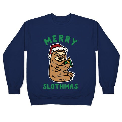 Merry Slothmas Crewneck Sweatshirt