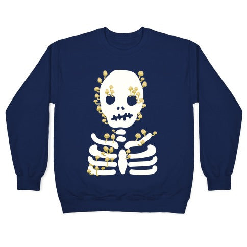 Mushroom Skeleton Crewneck Sweatshirt