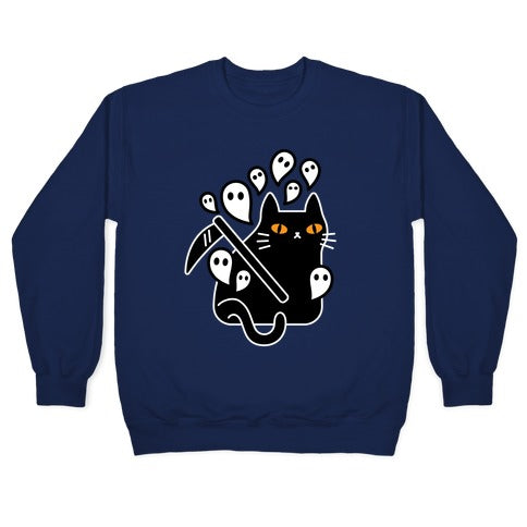 Nine Lives Reaper Cat Crewneck Sweatshirt