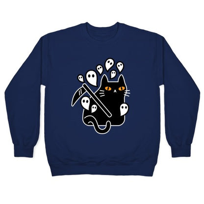 Nine Lives Reaper Cat Crewneck Sweatshirt
