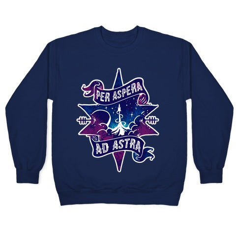 Per Aspera Ad Astra Crewneck Sweatshirt