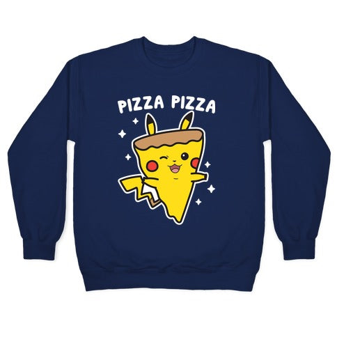 Pizza Pizza Pikachu Parody Crewneck Sweatshirt