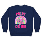 "Pride or Die" DnD Dice Pastel Crewneck Sweatshirt