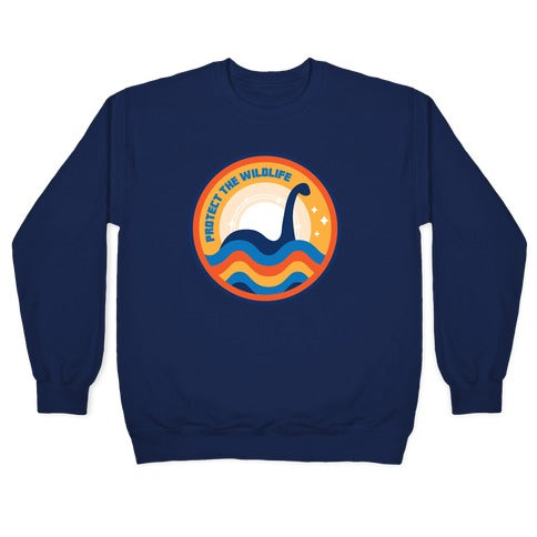 Protect The Wildlife - Nessie, Loch Ness Monster Crewneck Sweatshirt