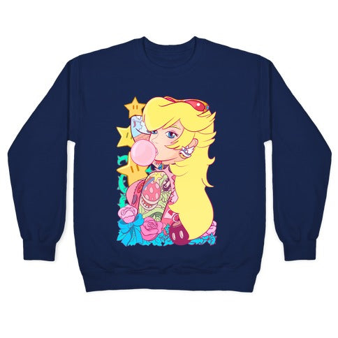 Punk Peach Parody Crewneck Sweatshirt