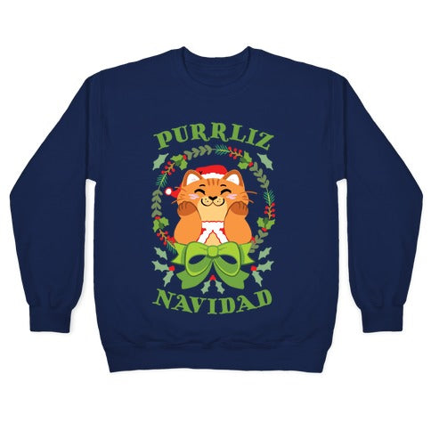 Purrliz Navidad Crewneck Sweatshirt