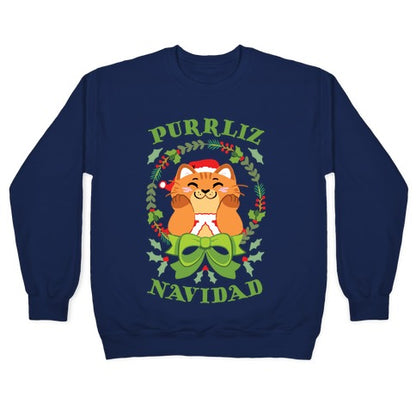 Purrliz Navidad Crewneck Sweatshirt