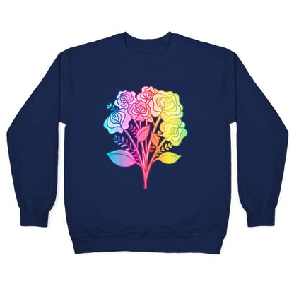 Rainbow Vulva Bouquet Crewneck Sweatshirt