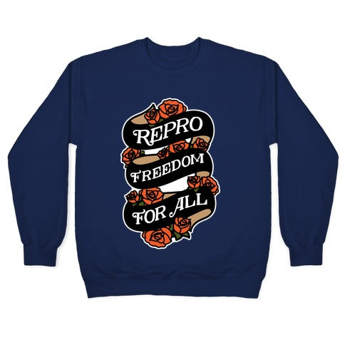 Repro Freedom For All Roses and Ribbon Crewneck Sweatshirt