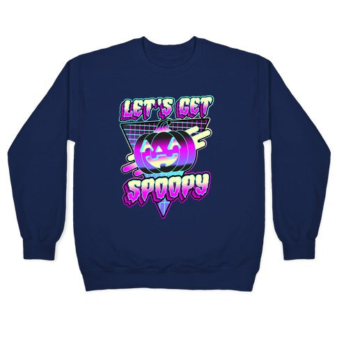 Retrowave Let's Get Spoopy Crewneck Sweatshirt
