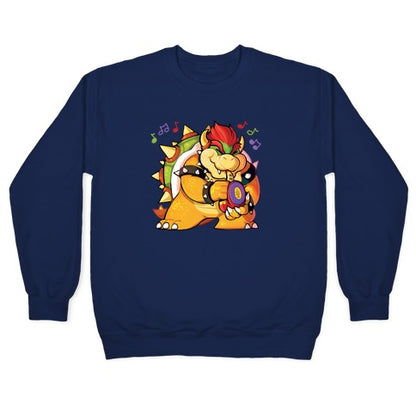 Sax-a-boom bowser Crewneck Sweatshirt
