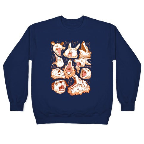 Screaming Animals Crewneck Sweatshirt