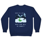 Snake In a Lake Crewneck Sweatshirt