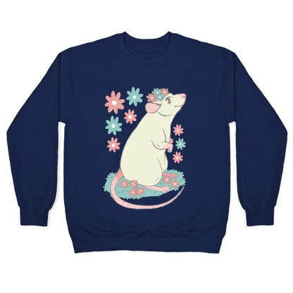 Soft Pastel Rat Crewneck Sweatshirt