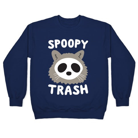 Spoopy Trash Raccoon Crewneck Sweatshirt