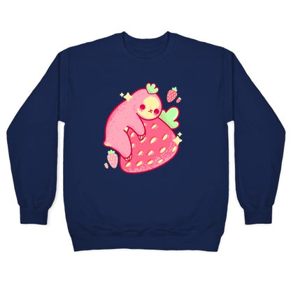 Strawberry Sloth Crewneck Sweatshirt