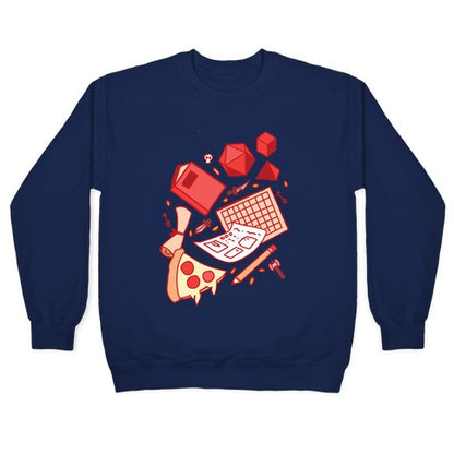 Tabletop RPG pattern Crewneck Sweatshirt