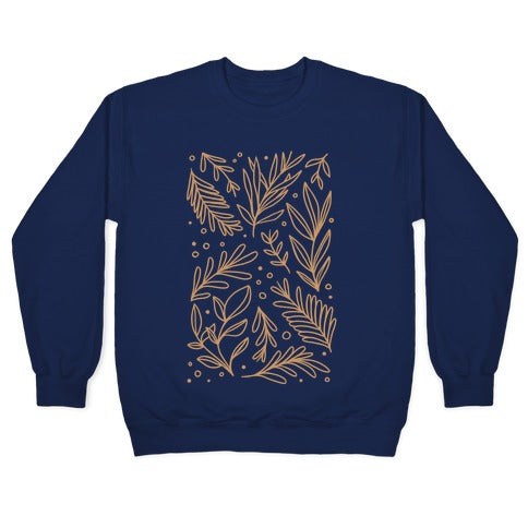 Tan Botanicals Crewneck Sweatshirt