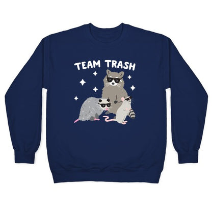 Team Trash Opossum Raccoon Rat Crewneck Sweatshirt