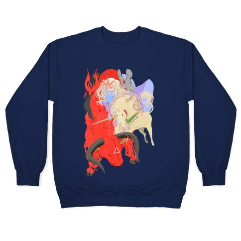 The Last Unicorn and the Red Bull Crewneck Sweatshirt