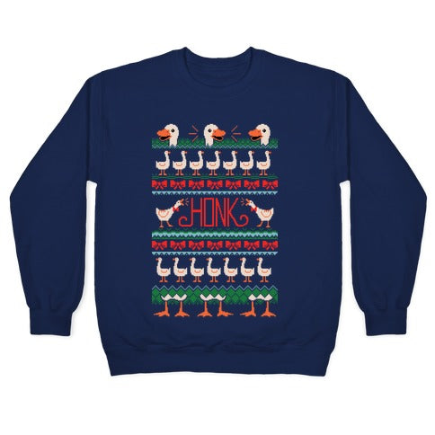 Ugly Goose Sweater Crewneck Sweatshirt