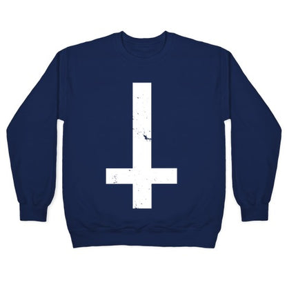 Upside Down Cross Crewneck Sweatshirt