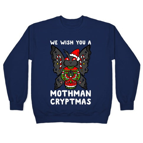 We Wish You A Mothman Cryptmas Crewneck Sweatshirt