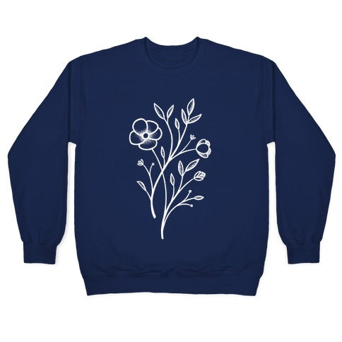 Wildflower Stippled Tattoo Crewneck Sweatshirt