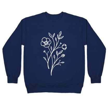 Wildflower Stippled Tattoo Crewneck Sweatshirt
