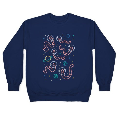 Worms In Space Crewneck Sweatshirt