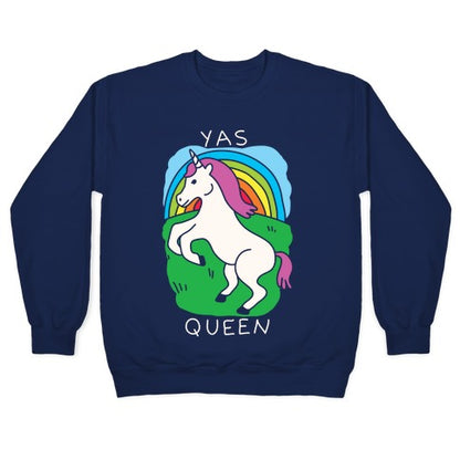 Yas Queen Unicorn Crewneck Sweatshirt