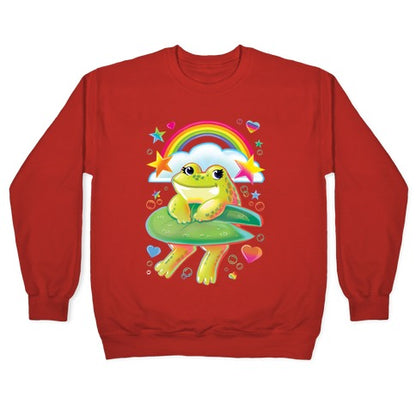 90's Rainbow Frog Crewneck Sweatshirt