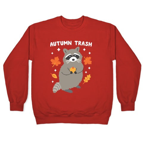 Autumn Trash Raccoon Crewneck Sweatshirt