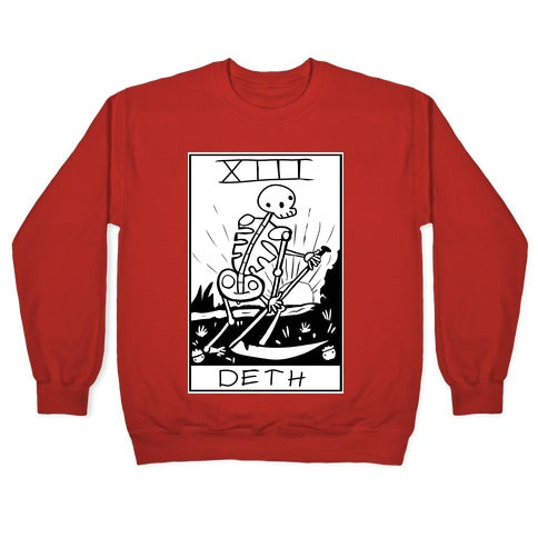 Badly Drawn Tarots: Death Crewneck Sweatshirt