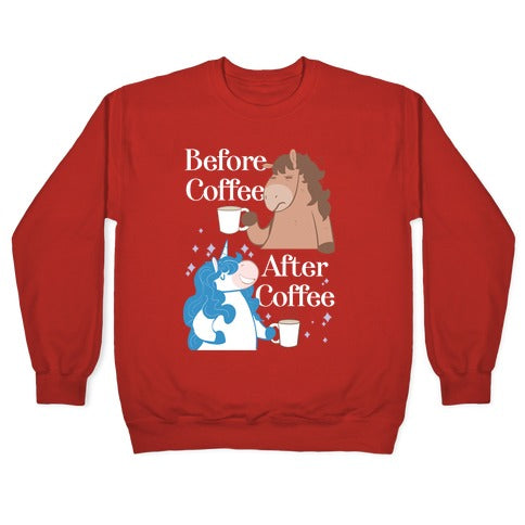 Before Coffee and After Coffee Crewneck Sweatshirt